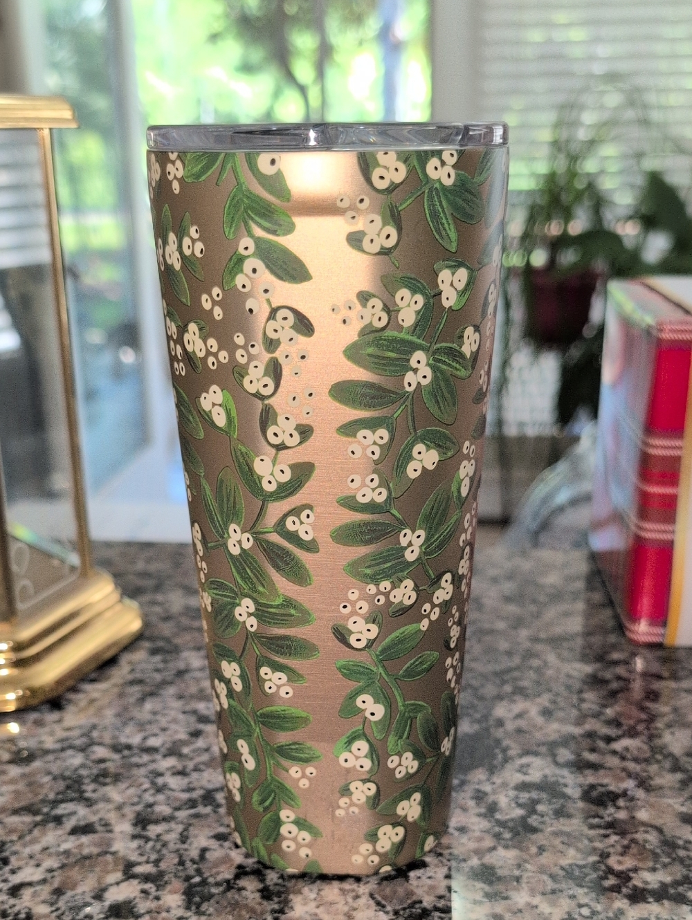 2023 Corkcicle Stainless Steel Tumbler with Mistletoe Design 24 Oz Collector